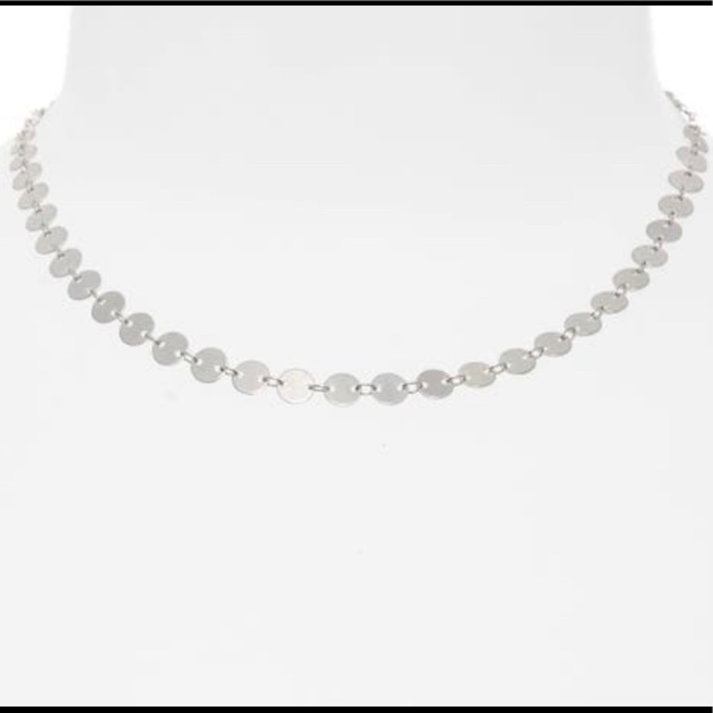 Madewell Silver-tone Disc Chain Necklace NWOT